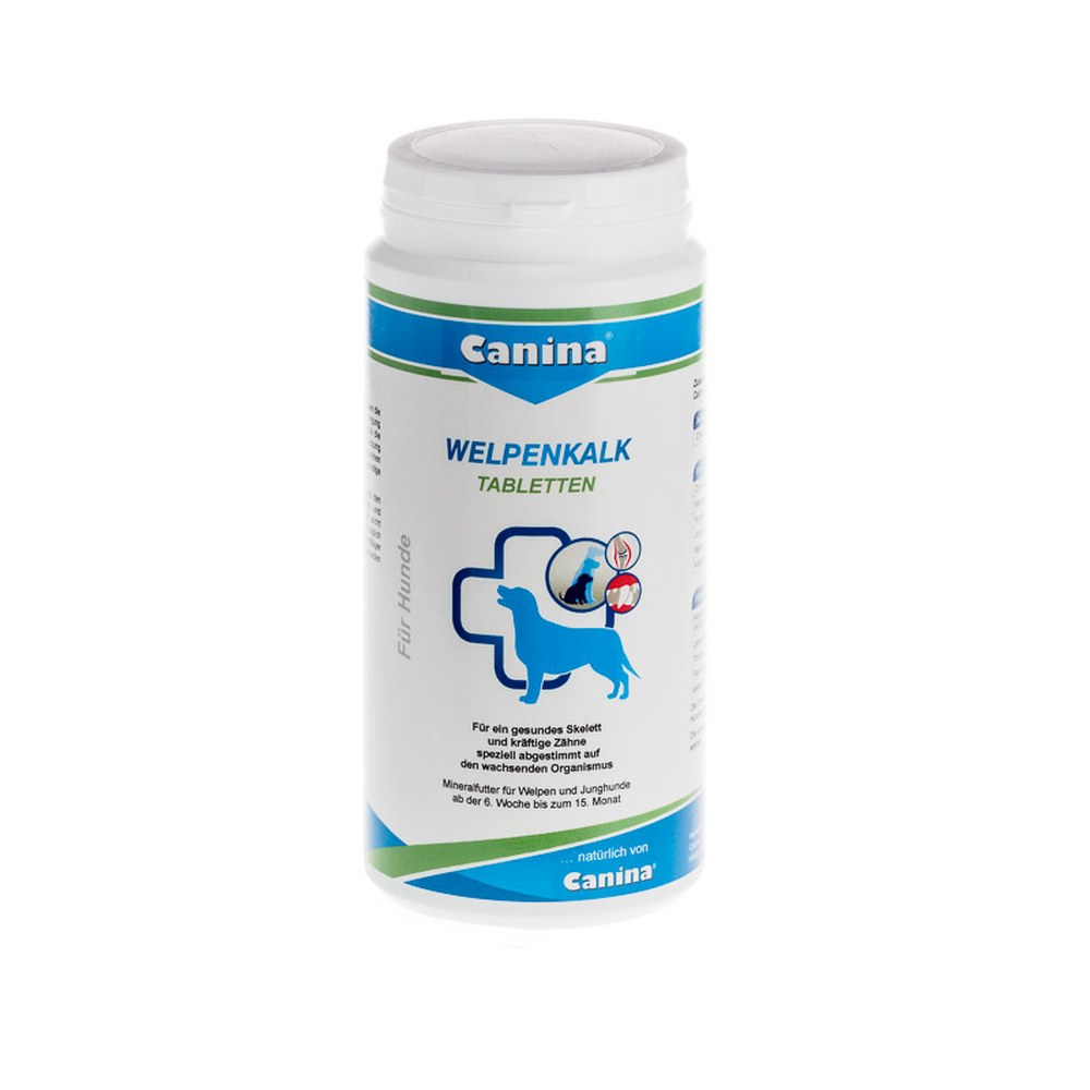 Canina | Welpenkalk Tabletten | Welpenaufzucht | Calcium & Phosphor | kräftige Zähne