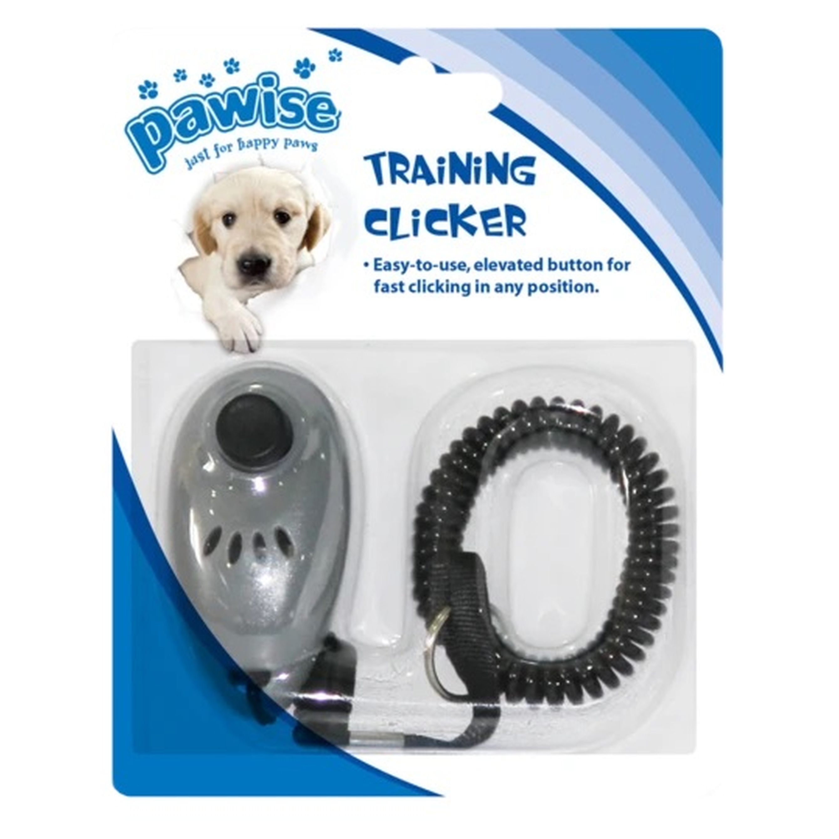 Hundetraining | Clicker | Training | Belohnung | Erziehung | Grau | 3.5x7 cm | Oval
