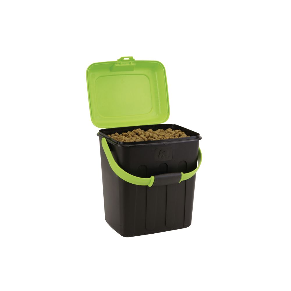 Hundefutter | Zubehör | Futteraufbewahrungsbehälter | Dry Box | Schwarz / Grün | versch. Größen