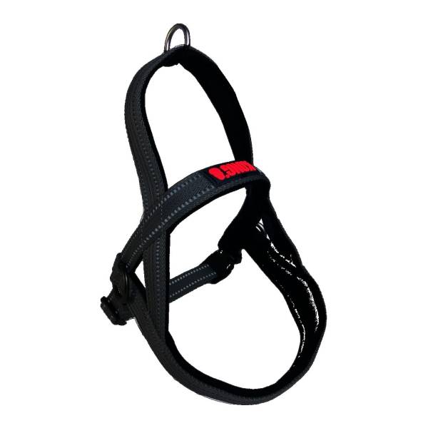 Kong | Hundegeschirr | Norwegian | Nylon | Schwarz | gepolsterter Griff | gut sichtbar | Robust