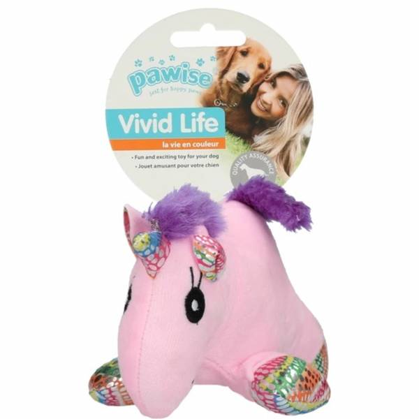 Hundespielzeug | Kuscheltier | Quietscher | Kauspielzeug | Pink | Plüsch | Einhorn