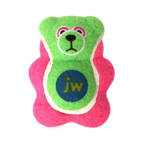 JW | Hundespielzeug | Bär | Wurfspielzeug | Kautschuk | Bunt | gut greifbar | Robust | Langlebig