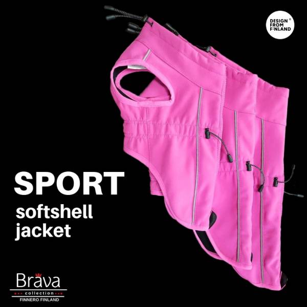 Finnero | Hundemantel Brava | Pink | versch. Größen | Softshell Sport Mantel | mit Reißverschluss Finnero | Hundemantel Brava | Pink | versch. Größen | Softshell Sport Mantel | mit Reißverschluss