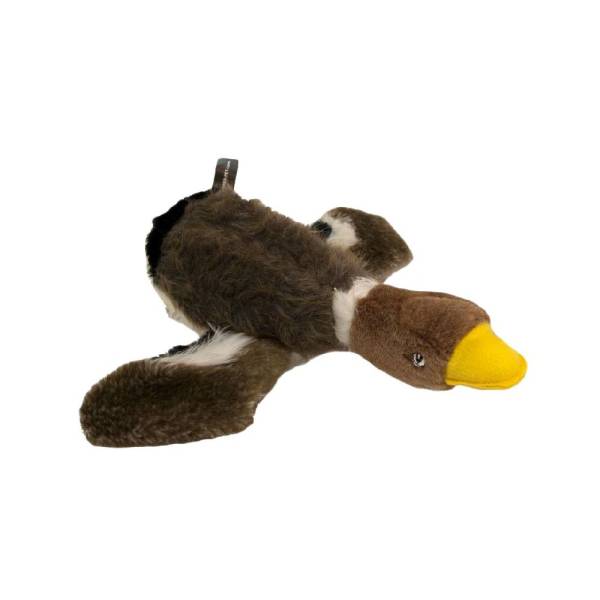 Hyper Pet | Hundespielzeug | Ente | Kuscheltier | Braun | mit Quietscher | Robust | Langlebig