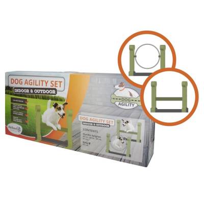 Hunde Agility-Set (Indoor und Outdoor), Durchmesser:47 cm