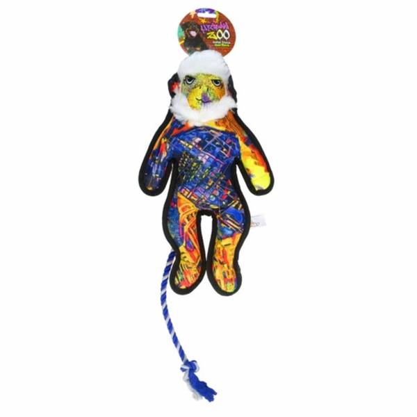 Hundespielzeug | Zahngesundheit | Wurfspielzeug | Orange | Leinenstoff | 39 cm | Affe | L Hundespielzeug | Zahngesundheit | Wurfspielzeug | Orange | Leinenstoff | 39 cm | Affe | L