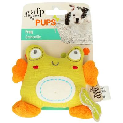 Hunde Kuscheltier Stofftier AFP Pups Frosch, Maße:10 x 12 x 5 cm