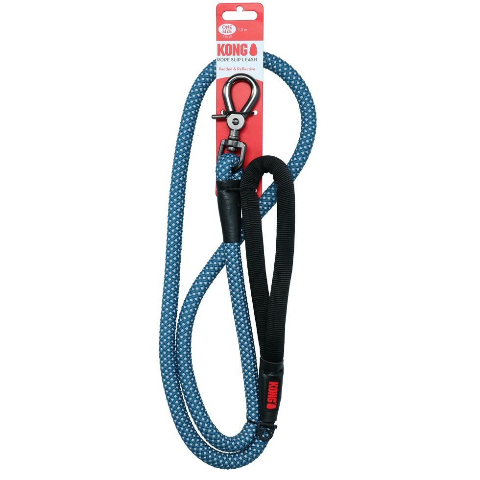 KONG Hundeleine Rope leash Führleine Tauleine 150 cm Blau