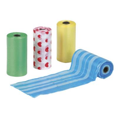 Kotbeutel 4 Rollen à 20 Beutel bunt