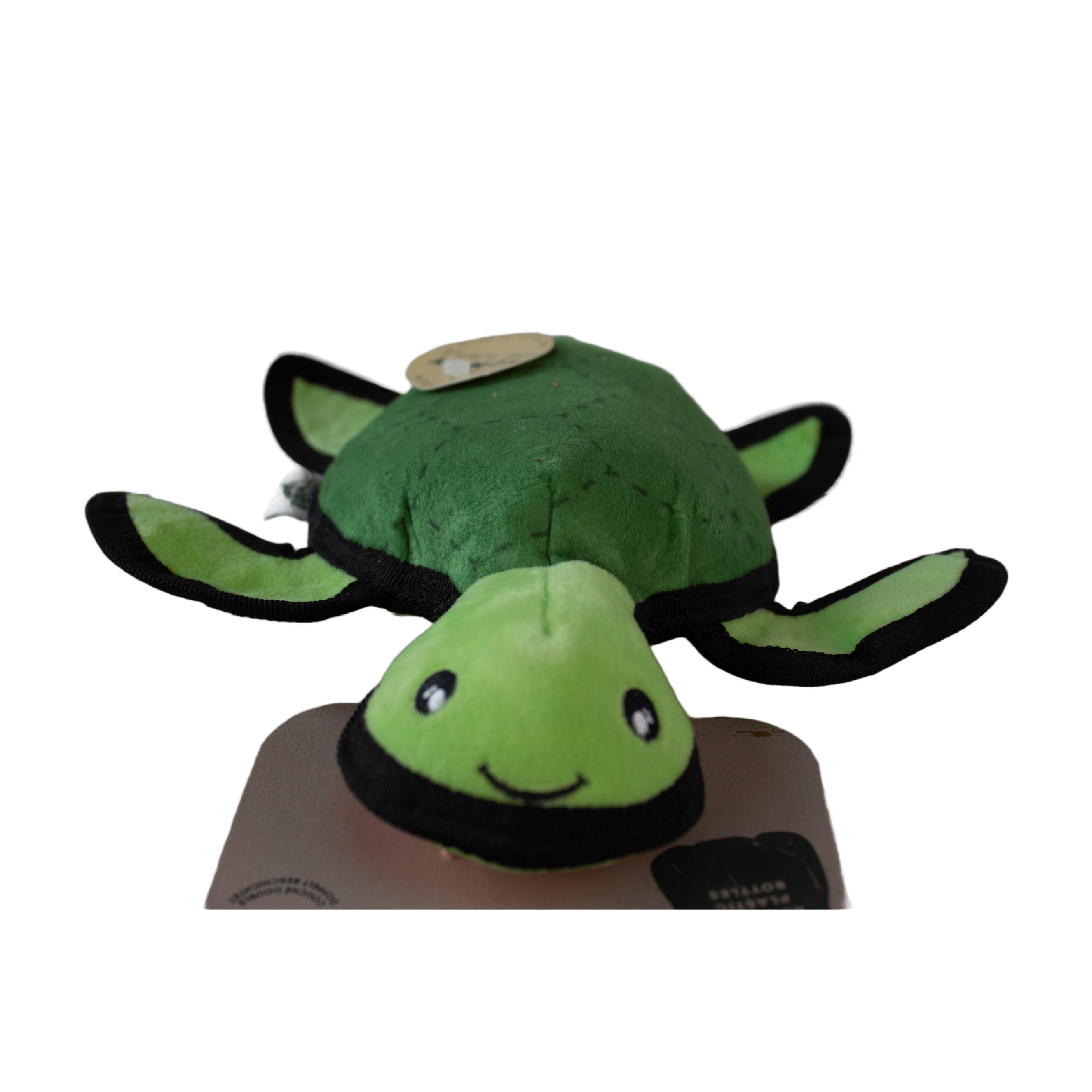 KONG Scruffs Plüsch Hundespielzeug Schildkröte - Mit Super-Quietscher